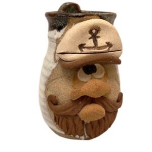 HANDMADE Signed CAPTAIN MUG Eakin Nautical Boating Sea Fishing Fisherman Boat